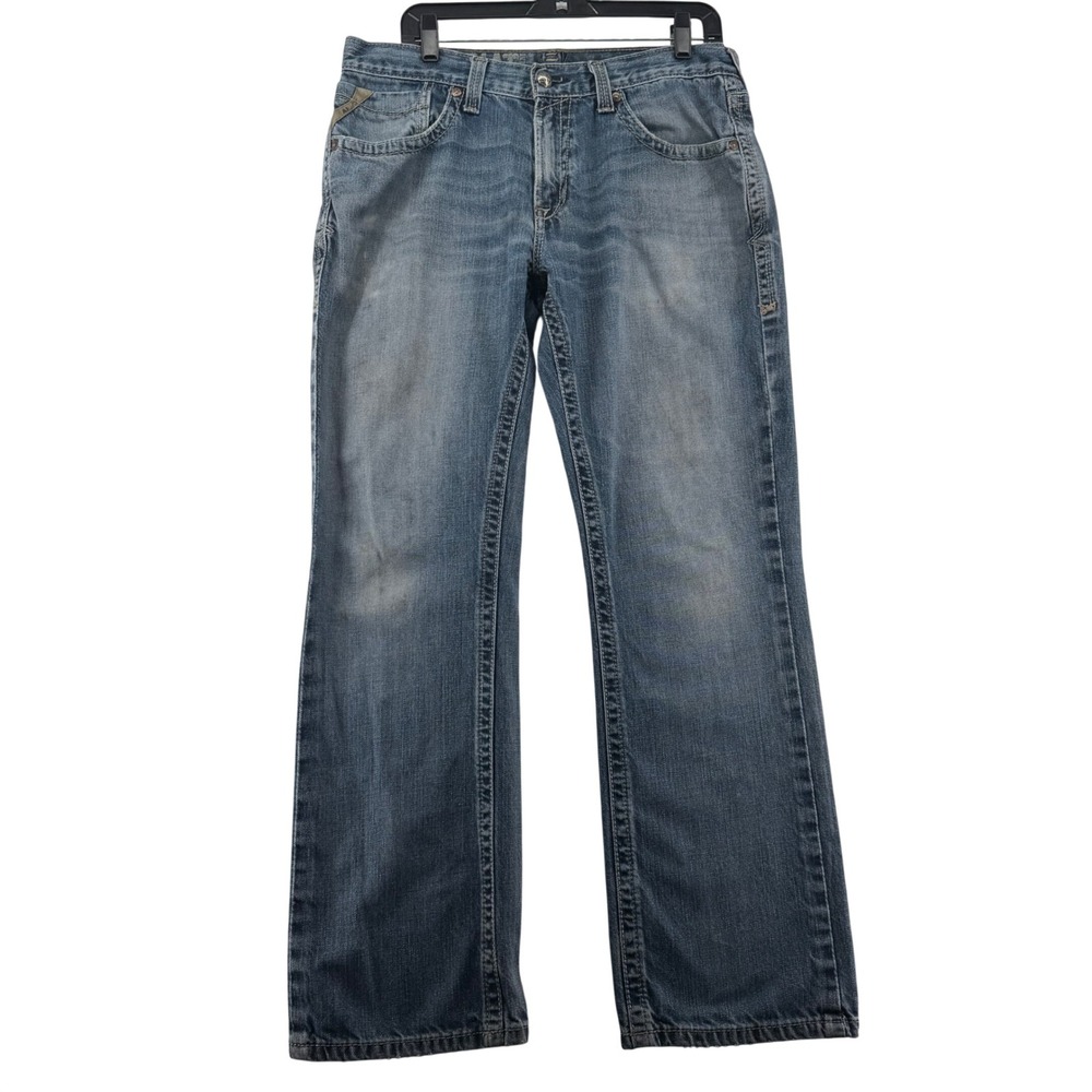Ariat M5 Straight Leg Jeans Mens 33x32 Fits 33x31 Blue Denim Western Workwear